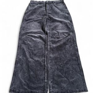 Unworn Ditch La "mocha" brown baggy corduroy wide leg pants